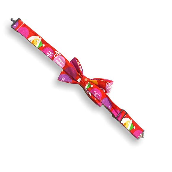 Christmas Santa Holiday Red Infant Baby Bow Tie - Picture 4 of 4